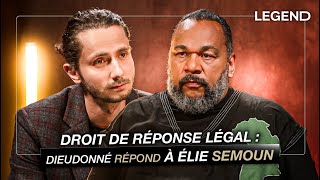 DROIT DE RÉPONSE LÉGAL DIEUDONNÉ RÉPOND À ÉLIE SEMOUN [upl. by Moreen309]