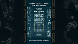 The Six Nations 2025 Fixtures have been released  SixNationsRugby SixNations2025 Ev3nt5 Rugby [upl. by Ansela990]