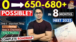 Can i Crack Neet 2025 if I Start Now from Zero in 8 Months  8 Months Strategy to Score 680 in Neet [upl. by Eckel]