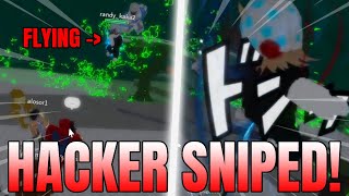 YBA SNIPING A FLYING HACKER IN SBR WITH STONE FREE [upl. by Magdaia]