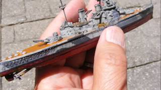 HMS Duke of York 11200 tiny model [upl. by Ailemap]