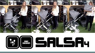 ABC Design Salsa4 Pushchair amp Carrycot Store Demo  Direct2Mum [upl. by Annawahs]