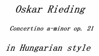 Rieding Concertino A minor in Hungarian Style op 21 piano accompaniment [upl. by Dusza]