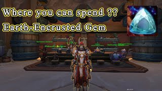 EarthEncrusted Gem trade it for a transmog World of Warcraft The War Within [upl. by Enitsirk505]