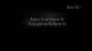 Asaf Avidan Love it or Leave it lyrics video [upl. by Ida]