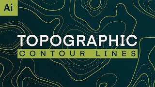 Create Awesome TOPOGRAPHIC Textures amp CONTOUR lines in Adobe Illustrator [upl. by Neih]