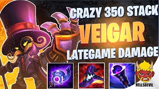 WILD RIFT  CRAZY 350 STACK VEIGAR LATEGAME  Challenger Veigar Gameplay  Guide amp Build [upl. by Rivard762]