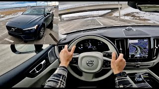 2023 Volvo XC60 B6 AWD  POV Test Drive 3D Audio [upl. by Tengdin31]