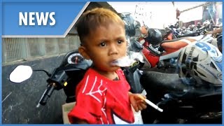 The twoyearold who smokes 40 cigarettes a day [upl. by Nrehtac]