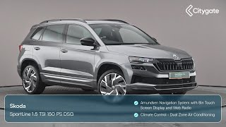 Skoda Karoq  SportLine 15 TSI 150 PS DSG  Citygate West London ŠKODA [upl. by Bernt]