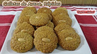 GALLETAS DE AVENA Rápidas fáciles de hacer y deliciosas [upl. by Nahum]