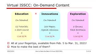 How to Make the Best of ISSCC 2021 [upl. by Aikcin32]