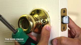 How to Fix a Stuck Door Latch  The Elite Group Property Inspections [upl. by Arva5]