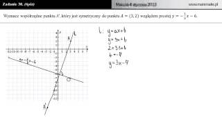 Zadanie 30  matura próbna 4 styczeń 2013 [upl. by Adlesirc]