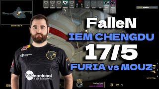 CS2 POV FURIA FalleN 1710 vs MOUZ Nuke IEM Chengdu 2024 [upl. by Indira]