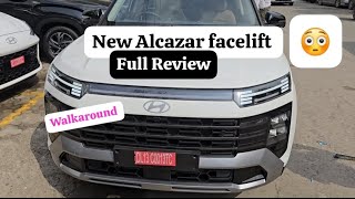 New Alcazar facelift 2024 Top model walkaround  7 seater SUV  Detailed review comfort car [upl. by Ahtimat384]