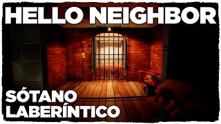 HELLO NEIGHBOR  EXPLORAMOS EL LABERINTO DEL SÓTANO DE LA ALPHA 2 ¡CUANTOS SECRETOS [upl. by Samford95]