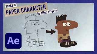 Make a PAPER CHARACTER in After Effects [upl. by Akenihs]