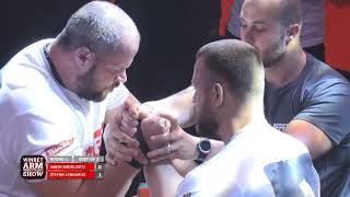 Sabin Badulescu vs Stefan Lengarov  WINBET ARMWRESTLING SHOW [upl. by Rihsab]