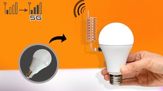 How to make mobile antenna booster from old led bulb [upl. by Suravart933]