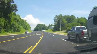 Driving in North Carolina on US 221 from Marion to Linville Falls in the Mountains [upl. by Shena]