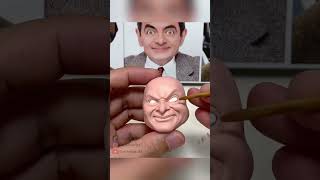 Clay Artisan JAY ：Crafting Mr Bean’s Expressive Clay Portrait [upl. by Eseenaj268]