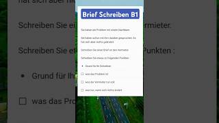 German Exam Brief schreiben B1 DTZGASTÖSD deutsch einfachdeutsch shorts [upl. by Eeslehc]