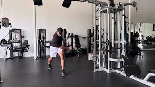 Split stance cable reach across and rotate [upl. by Knobloch]