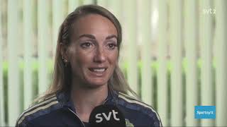 Kosovare Asllani talks about the World Cup and the benefit of experience [upl. by Landy]