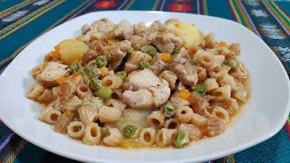 Guiso de Pollo con Fideos y Uchu [upl. by Mcdermott]