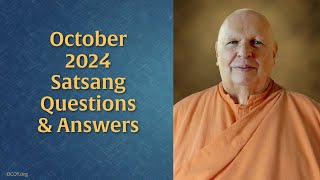 Learn Real Spirituality – October 2024 Satsang with Swami Nirmalananda [upl. by Nahttam234]