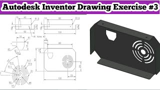 Autodesk Inventor Tutorial Exercise 3  Autodesk Inventor For Beginners  Inventor Sheet Metal [upl. by Chitkara768]