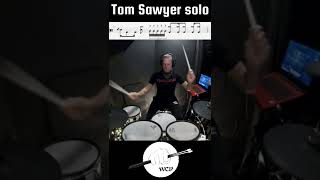 Neil Pearts quotTom Sawyerquot Drum Solo with track shorts neilpeart lineardrumming [upl. by Ahtram]