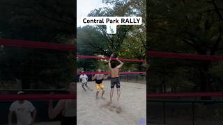 Central Park Beach Volleyball RALLY🗽🏐 beachvolleyball volleyball volleyballworld nyc newyork [upl. by Starkey]