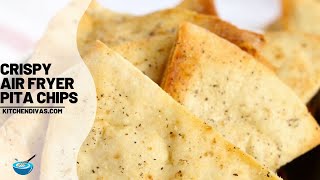 Best Ever Crispy Pita Chips Made In An Air Fryer [upl. by Attevad]