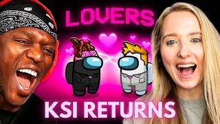 Reaction to SIDEMEN AMONG US LOVERS ROLE KSI RETURNS [upl. by Nodnyl]