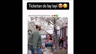 Ticketan do lay layi😍☺️❤️punjabi trend song viral short 😊❣️👌 [upl. by Nathanoj340]