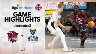 Baskonia  UCAM Murcia 9592 GAME HIGHLIGHTS  Liga Endesa 202425 [upl. by Massey]