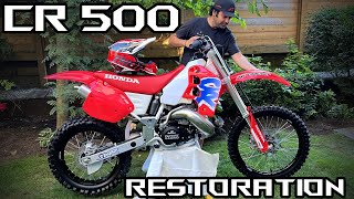 ULTIMATE RESTORATION OF HONDA CR500 [upl. by Leirum]