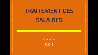 traitement des salaires  introduction [upl. by Faro956]