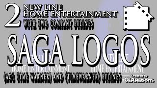 2 NEW LINE HOME ENTERTAINMENT Logo Sagas with two company bylines Created by GLAMations [upl. by Enoitna]