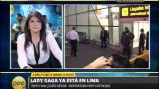 Lady Gaga llegó a Lima para esperado concierto [upl. by Togram]