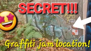 SECRET graffiti jam spot [upl. by Ahtabbat949]