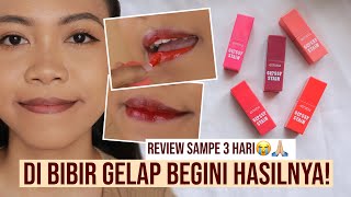 JUJUR amp TERLENGKAP Emina Glossy Stain Swatch  Review [upl. by Ebba682]