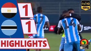 Egypt vs Botswana 11  AFCON 2025 Qualifiers  Watch all Goals and Extended Highlights  Full HD [upl. by Dian]