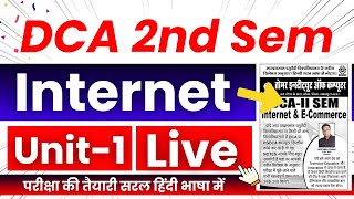 📚 DCA 2ND Sem Internet amp E Commerce Live Class  dca pgdca internet [upl. by Esidarap]