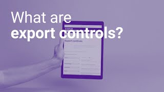 What are export controls [upl. by Watters]