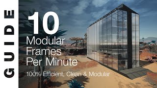 UPDATE5 100 EFFICIENT Modular Frame Factory  10  minute SATISFACTORY GUIDE [upl. by Portwin]