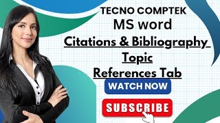 Citations amp Biography option in Microsoft word 2007mswordtrendingvideo citationsamp Bibliography [upl. by Jadd]