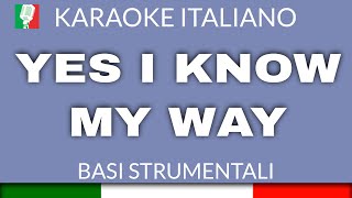 PINO DANIELE  YES I KNOW MY WAY KARAOKE STRUMENTALE base karaoke italiano🎤 [upl. by Roye]